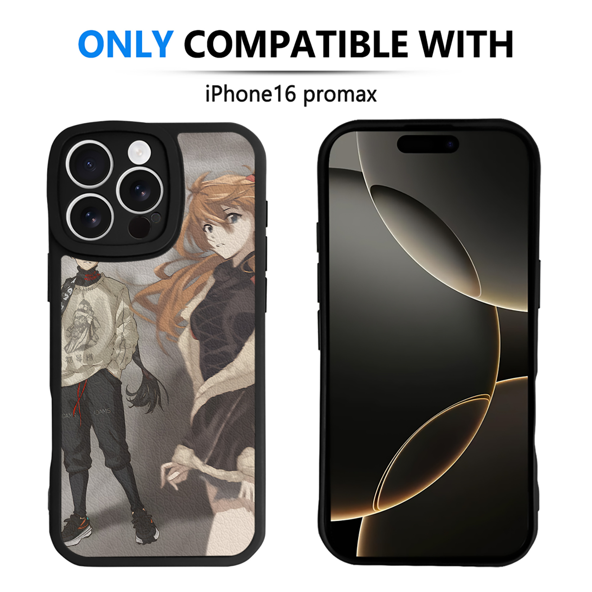 （画像用） EVA 新世紀エヴァンゲリオン 【iPhone 16シリーズ対応】シリコンスマホケース（レザー調） 材質：シリコン